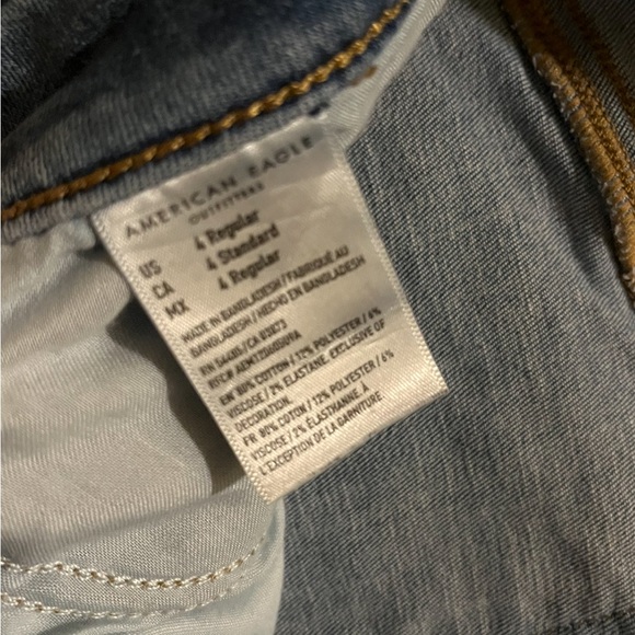 American Eagle Outfitters Light Blue Next Level Stretch Jeans - Picture 3 of 5